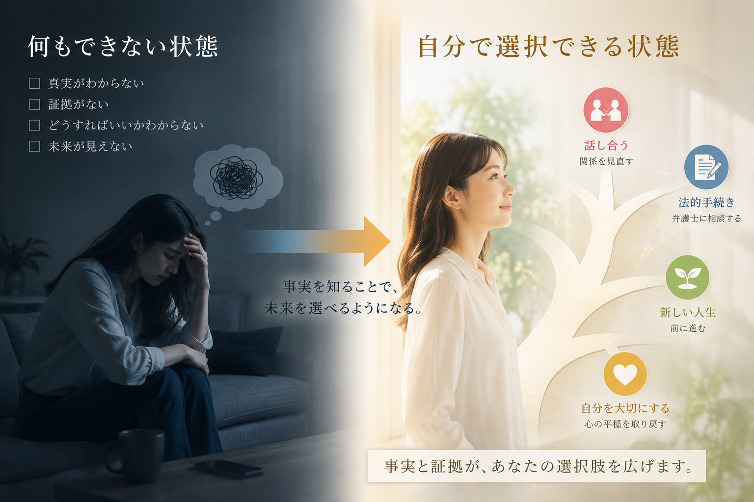 「何もできない状態」から「自分で選択できる状態」になること
